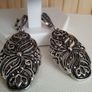Marcasite Style Filigree Necklace and Earring Set Image 5