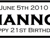 Personalised Birthday Plates