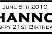 Personalised Birthday Plates