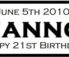 Personalised Birthday Plates