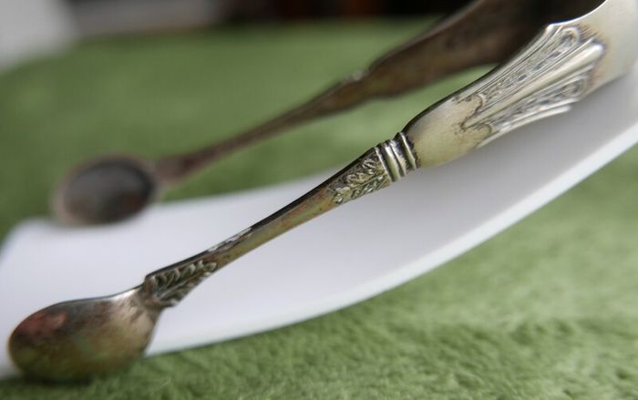 Vintage Silver Plated Ice Tongs