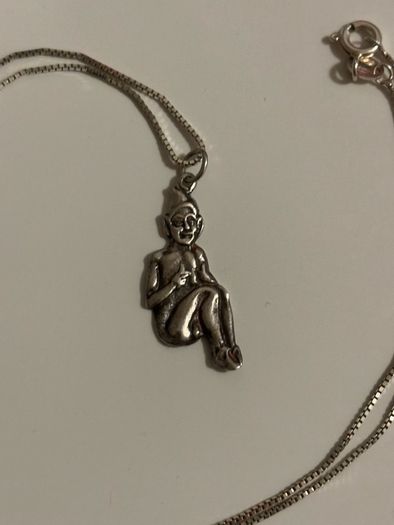 Sterling Silver Necklace with Elf/ Pixie Pendant