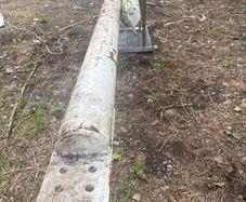 18ft 8 Galvanised steel lighting pole