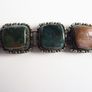 Vintage Scottish agate white metal bracelet Image 4