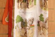 Equine Pony Equestrian Horse Orange with print Large Scarf