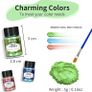 Mica Powder, 32 Colours x 5 g Pearlescent Epoxy Resin Pigment Metallic Powder for Soap Paint, Jewellery Making, Nail Polish, Epoxy Resin, Candle Making, Bath Bombs, Slime Image 6