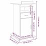 Mobile Lectern Table Engineered Wood Image 7