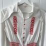 Vintage Deadstock 70s Embroidered Blouse Small Image 2