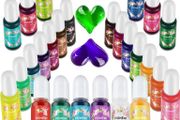 Epoxy Resin Pigment 26 Colors X10ml;Non-Fading Resin Dye for Resin Beginners/Professional Art Workers,Highly Concentrated,Transluent&amp;Opaque effect,Epoxy Resin Color Kit, Resin Jewelry Making (FREE POSTAGE)