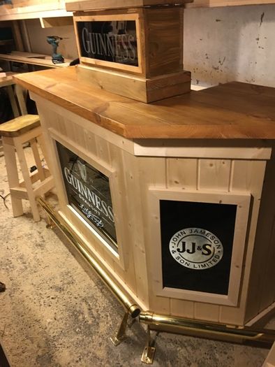 Corner Home Bar Timber Bar Counter