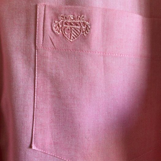 Paul Costelloe Mens Pink Long sleeve cotton shirt size L includes postage