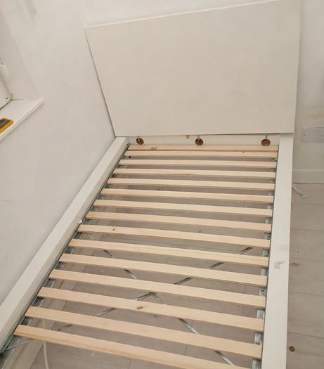 IKEA MALM Single Bed Frame White with Slatted Base