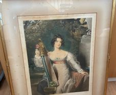 Antique Signed Richard Smythe Mezzotint Print 1913 Lady Elizabeth Conyngham