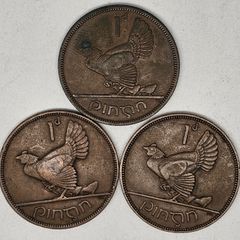 Ireland 1952 1935 1937 1d Penny Lot All Nice Grade