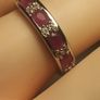 Natural Ruby & Zircon Band Ring Image 7