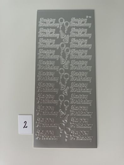Craft Stickers -  Happy Birthday - Mixed