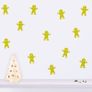 Gingerbread Man Window Decal, Gingerbread Man Wall Pattern, Gingerbread Man Stickers, Door Decals, Merry Christmas Decal, Holiday Decals Image 3