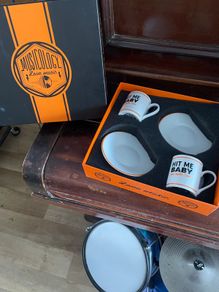 Musicology espresso cups and saucers