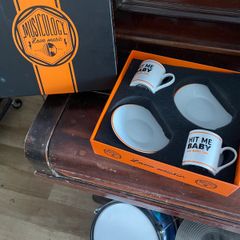 Musicology espresso cups and saucers