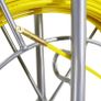 3/16" 350FT Cable Duct Rodder Steel Reel Stand With Brake Fiberglass Fish Tape Continuous Reel Wire Cable Running Cable Puller Running Rod Duct Image 3