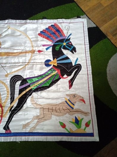 Egyptian applique tapestries wall hangings