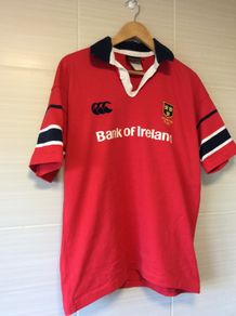 Munster Jersey. Season 2002/2003. Official Canterbury Mens Munster Home Rugby Jersey. Authentic Original From 2002. Not A Modern Day Remake.