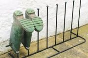 NEW Steel Black Powder Coated Boot Wellies Rack 4 Pairs