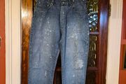 Vintage  Paint splattered  Denim