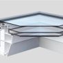 Flat Fixed Glass Roof Window 900x900 Image 2