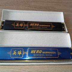Vintage Hero Harmonicas - 48 Holes - M1007 Excellent Condition Rare