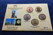 Martin Luther Germany 2 euro type pattern coins set of 5 Saxony-Anhalt
