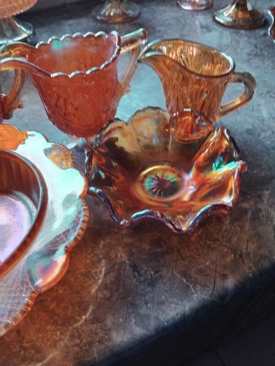 A Selection Of Vintage Carnival Glass