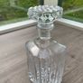 Heavy Cut Crystal Glass Square Whisky Decanter with Stopper 26cm 1.75kg Image 3