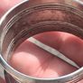 5 X Sterling Silver Napkin Rings With Vintage Leather Case Image 10