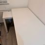 White corner pull out desk Image 2