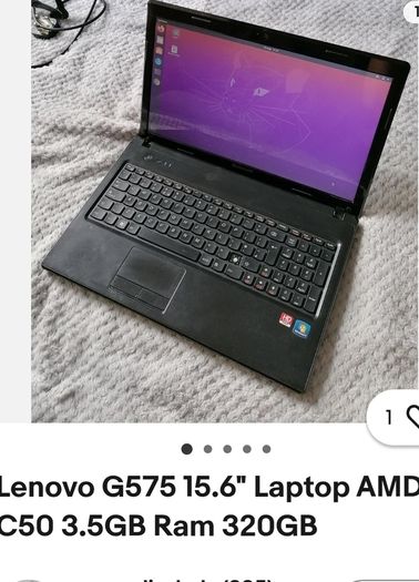 Lenovo laptop G575, Co Mayo