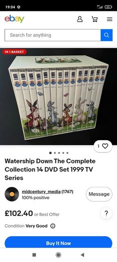 Complete boxset of Watership Down