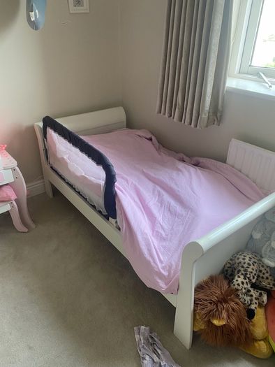 Mamas and Papas Sleigh Cot Bed and Changing Table
