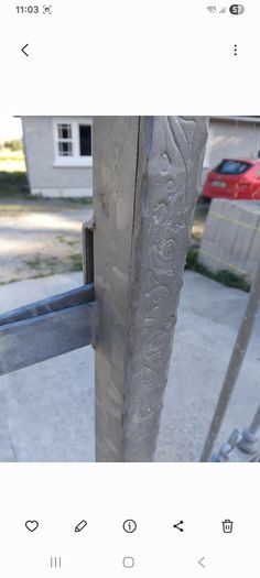 galvanised entrance gates