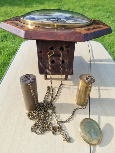 19th-century antique wall clock