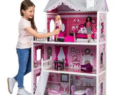 Isabelle's Wooden Doll House.