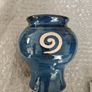 Jack O Patsy Blue  Pottery Small Vase Image 3
