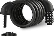 Bike Lock 1500mm x 12mm, Bike Cable Lock High Security, with 5-Digit Combination Code, Long Bicycle Locker Combination for Bike Cycle, Moto, Scooter, Door, Gate, Fence Brand: ValueMax