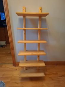 Rare IKEA VARDE Solid Beech Wall Shelving Unit