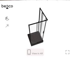 Matt Black Shower Cabin