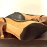 Brown Heels with Faux Fur Detail - Elegant Pointed Toe SIZE 5/38 Image 6