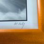 Framed Photograph art print depicting a rushing stream or waterfall, labeled -Glendalough - Co Wicklow- and hand-signed by the artist by Michael Walsh. Image 6