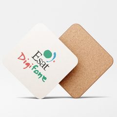 ESAT Digifone Retro Coaster - Square - White
