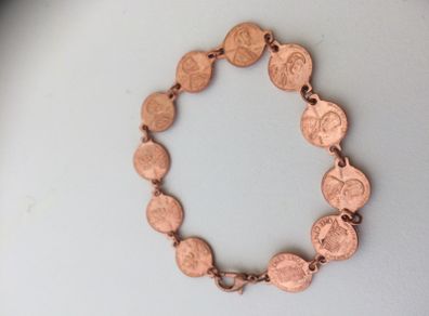 Copper "One Cent " Bracelet