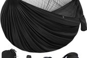 NEW SALE | Hammock with Mosquito Net - Lightweight Double Hammock, Hold Up to 350kg, Portable Hammocks for Indoor, Outdoor, Hiking, Camping, Backpacking, Travel, Backyard, Beach